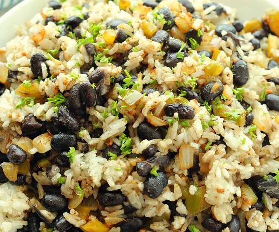 Black Beans and Rice Recipe | Easy Black Beans and Rice