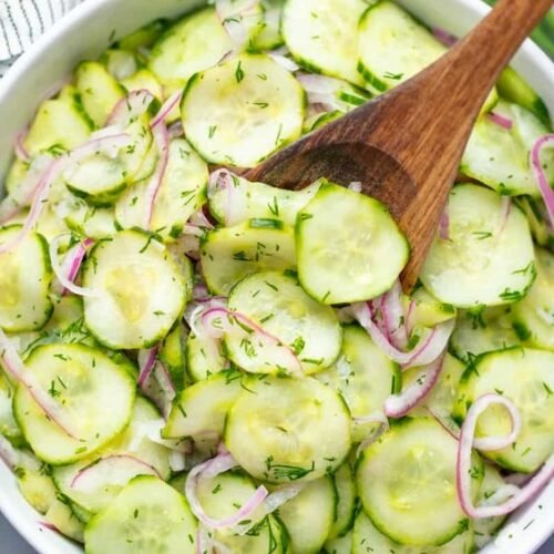 Old Fashioned Cucumbers and Onions in Vinegar Recipe