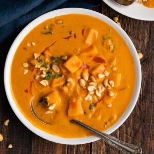 African Peanut Soup | Sweet Potato Peanut Soup Recipe
