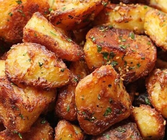 Oven Roasted Sweet Potatoes | Potatoes in Oven Recipe