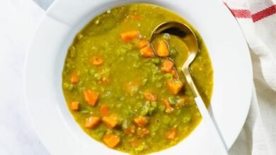 Split Pea Soup Instant Pot | Vegetarian Split Pea Soup