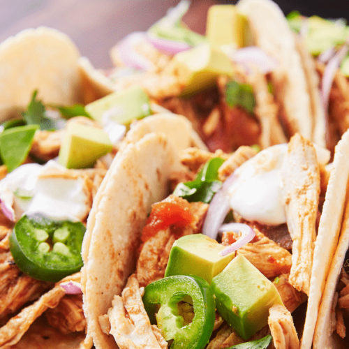 Authentic Mexican Shredded Chicken Street Tacos Recipe