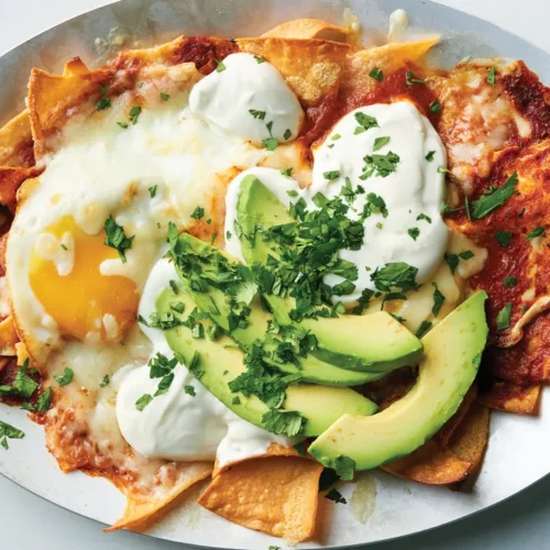 Chilaquiles With Tortilla Chips and Eggs