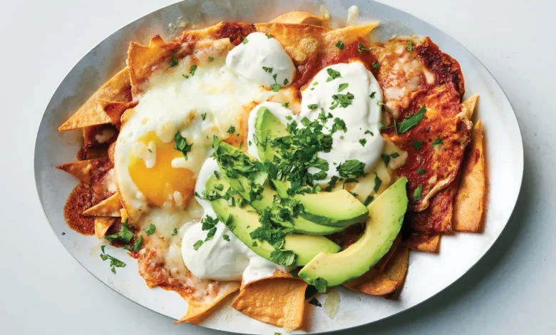 Chilaquiles With Tortilla Chips and Eggs
